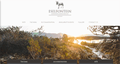 Desktop Screenshot of eselfontein.co.za